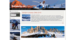 Desktop Screenshot of dolomity.cz